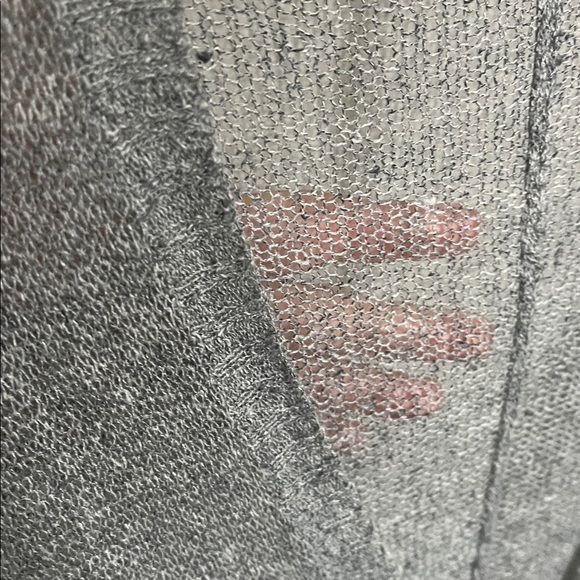 Eileen Fisher sheer Women's Cardigan Sweater gray / silver sz XS - Picture 4 of 5